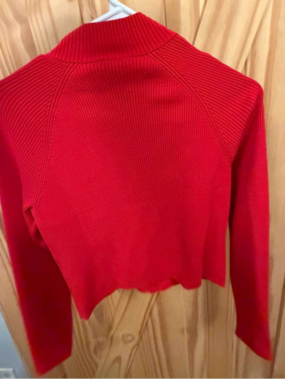 adidas 3 stripes Red slim knit jacket - Picture 2 of 3